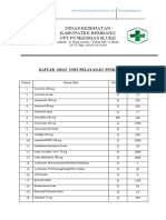 Daftar Obat Pelayanan