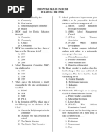 LLN Test Sample Questions and Answers | PDF | Communication | Learning