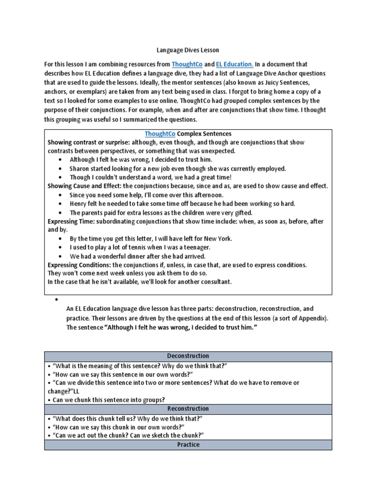 Mod 5 Language Dives | PDF | Word | Linguistics