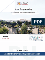 Python Programming: CH - 3 Standard Library and Regular Expression