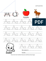 243 Free Printable Worksheets For Kids Alphabet Letter Aa Tracing