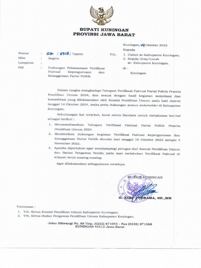 Surat KPU | PDF