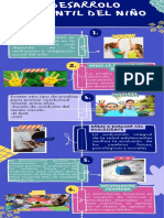 Infografia de Proceso Ilustrada Llamativa Retro Azul Rosa