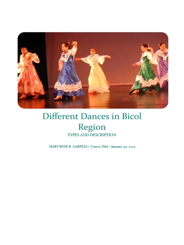 Bicol's Traditional Dance Overview | PDF | Dances | Performing Arts