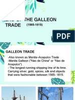 End of The Galleon Trade