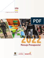 Proyecto Presupuesto 2022 - Bogota