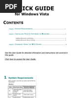 Quick Guide: For Windows Vista