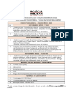 Rede Colégio Tiradentes Da Polícia Militar de Minas Gerais Ensino Fundamental - Ensino Médio - 2022 Novo Ensino Médio - 1º Ano