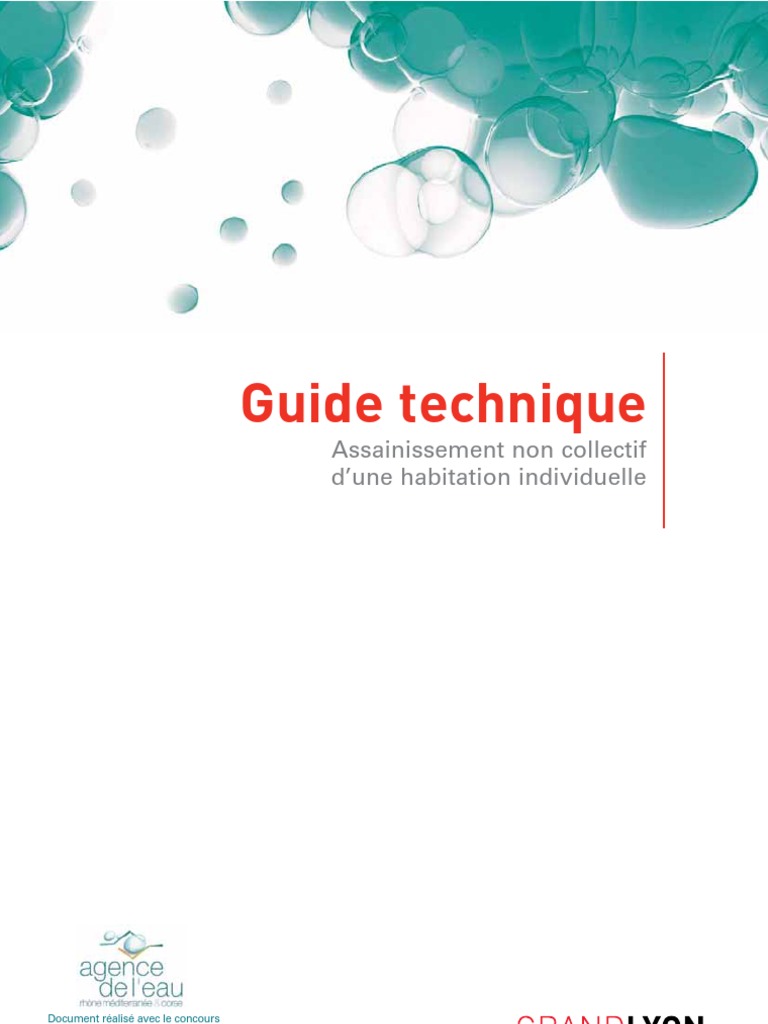 Guide Technique De L Assainissement Individuel Pdf Eaux Usées