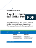 Modul 01 Pengertian Umum Dan Desain Interior Dalam Memberi Tugas, Kewajiban, Wewenang, Hak Serta Tanggung Jawab