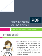 Tipos de Pacientes Por Grupo de Edad