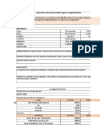 Calculo Del Costo Total y Unitario Según El Comportamiento