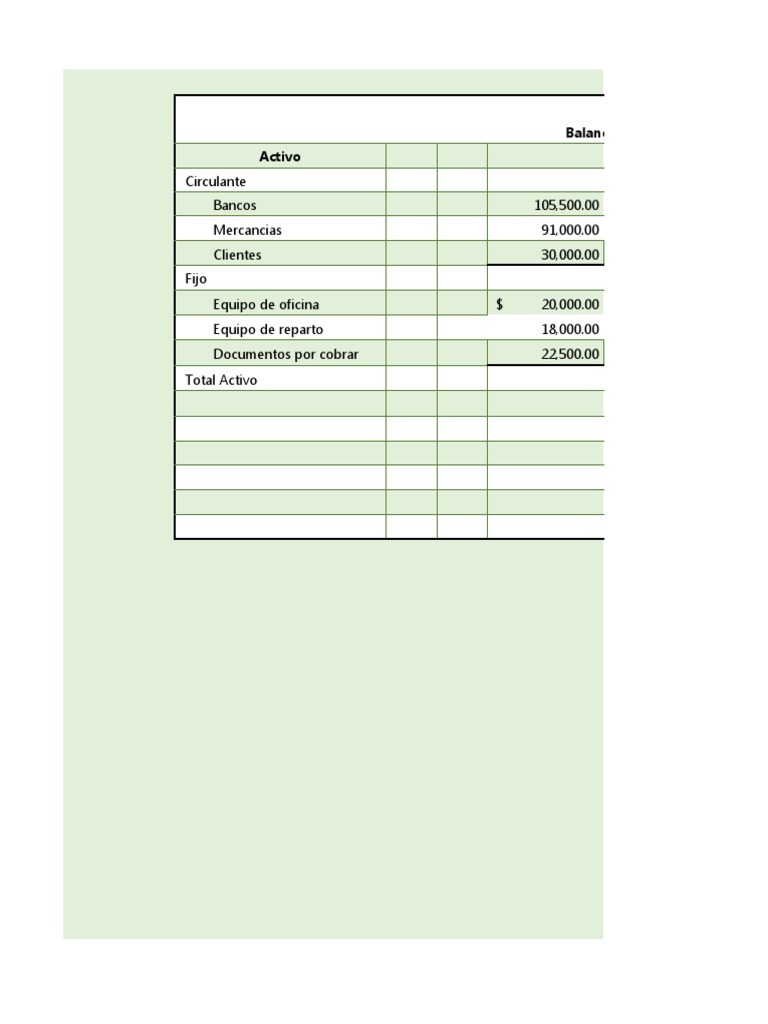 Balance General | PDF | Business | Hoja de balance