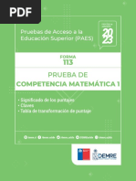 Temario PAES M1 Invierno 2026 | PDF | Ecuaciones | Matemáticas