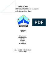 Makalah Sistem Dan Struktur Politik Dan Ekonomi Pada Masa Reformasi