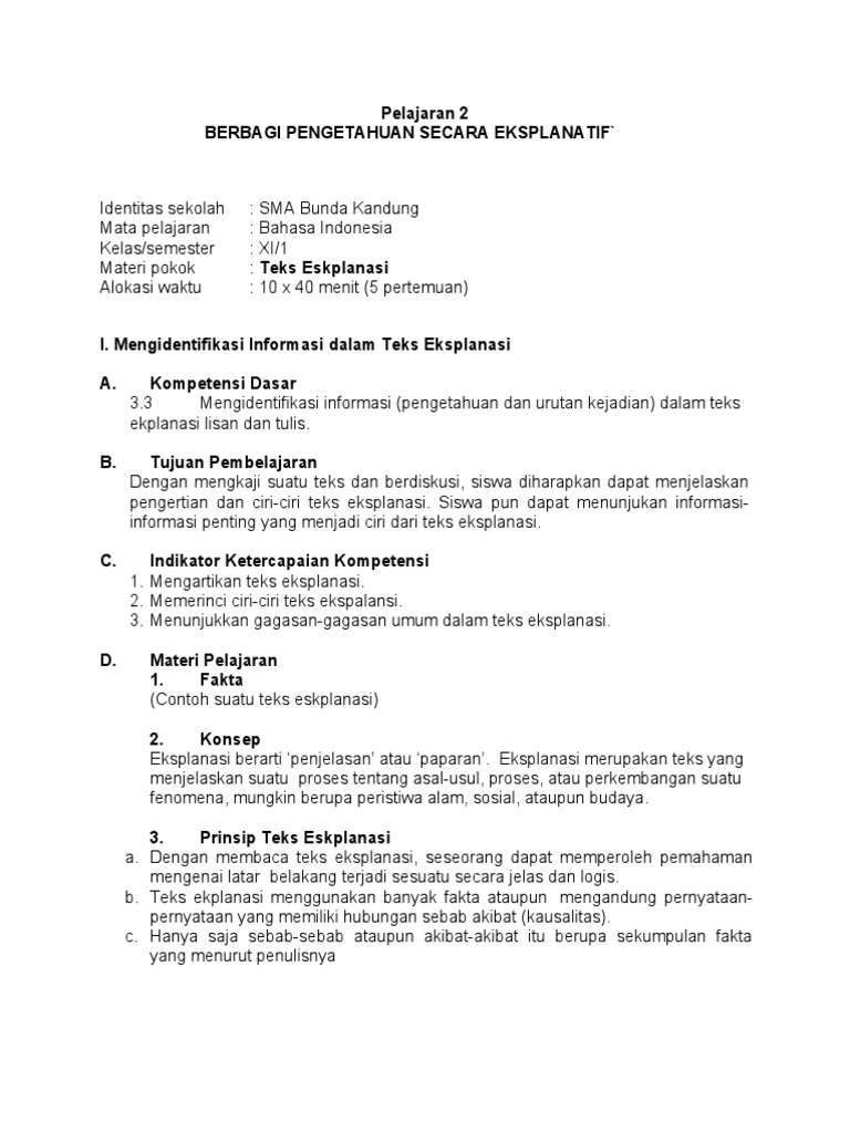 RPP B, INDO 2022-2023 Kls 11 | PDF | Seni & Disiplin Bahasa | Kajian ...