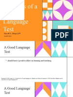 ELE 905 Qualities of A Good Language Test - RAAbrigo