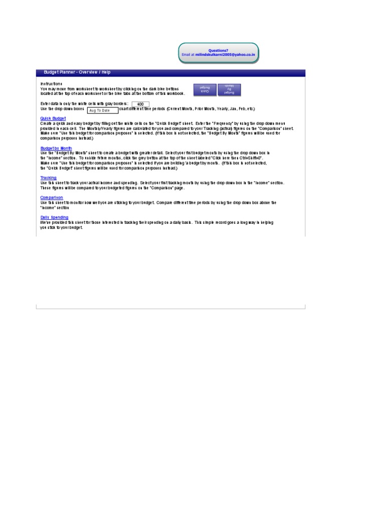 Budget Planner | PDF | Worksheet | Budget