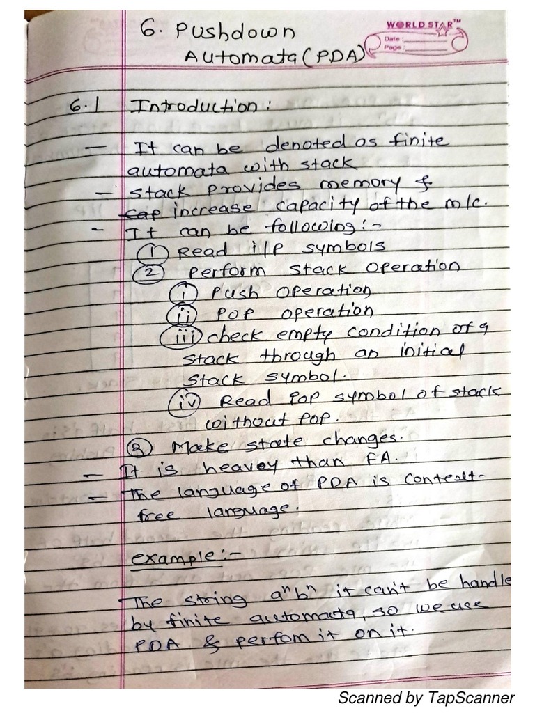 TCS Chapter 6 Notes PDF
