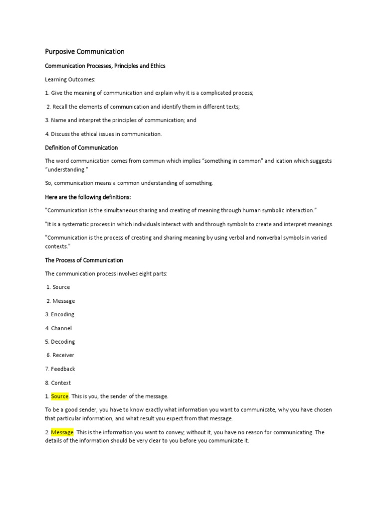 Understanding Communication Processes | PDF | Communication | Prejudices