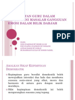 Pendekatan Guru Dalam Menangani Masalah Gangguan Emosi Dalam