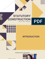 Statutory Construction Basics