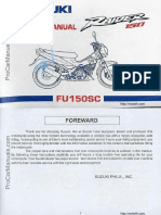 Owner Manual Suzuki Raider 150