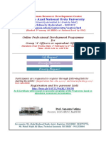 Final Poster For Online PDP For Group 'A' Officers or Equivalent For Circulation
