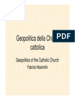 Geopolitica Della Chiesa Cattolica: Geopolitics of The Catholic Church