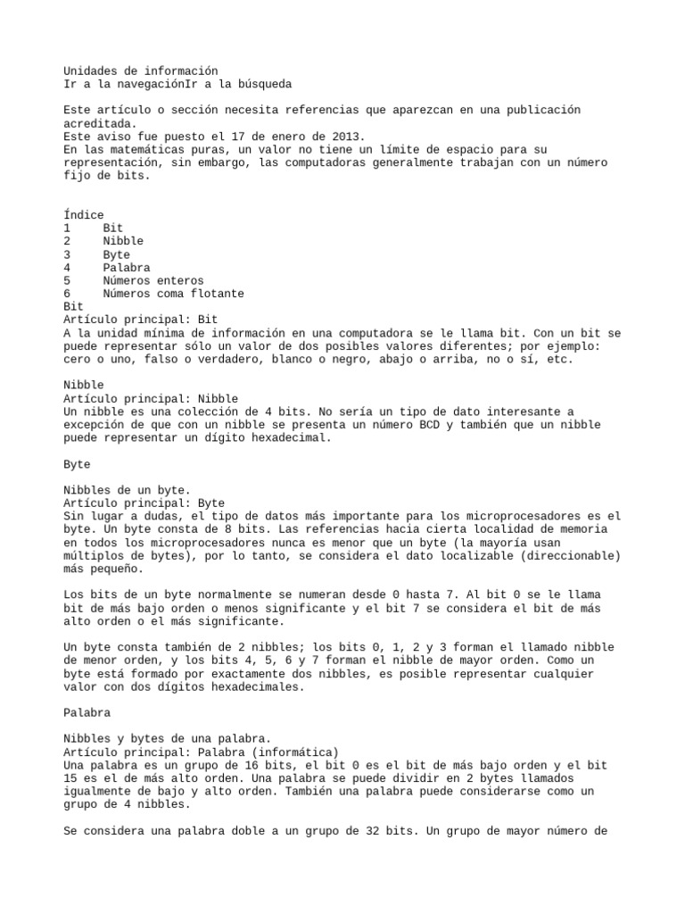 Unidades de Información PDF