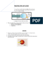 Defects of Eye