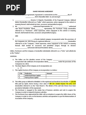 Share Purchase Agreement