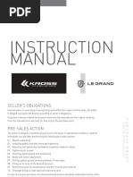 Kross LeGrand Bicycle Instruction Manual PDF