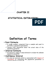 CH II Estimation