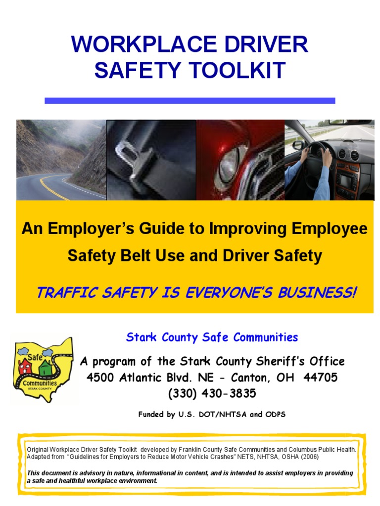 Final Revised 2016 Workplace Driving Safety Toolkit Funded by ODPS
