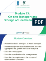 Day 1 Module 13 Onsite Transport and Storage of Healthcare Waste - English