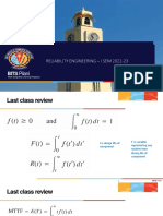 Reliability Engineering - I Sem 2022-23: BITS Pilani BITS Pilani