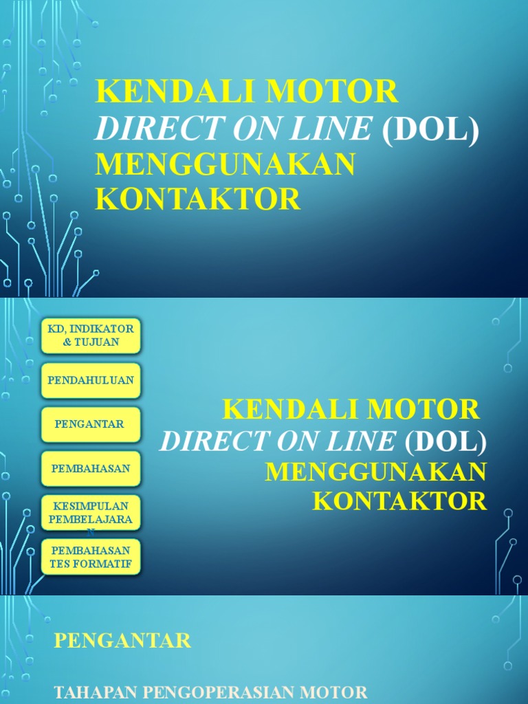 Rangkaian DOL Dasar | PDF | Teknologi & Rekayasa