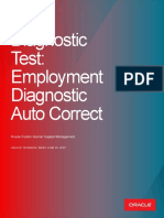Employment Diagnostic Auto Correct
