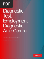 Employment Diagnostic Auto Correct