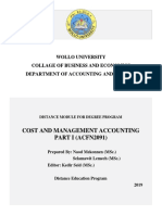 Lecturenote - 875129059cost and Managerial Accounting I