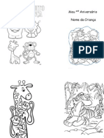 Livrinho de animais para colorir grátis - em PDF (+ de 25)