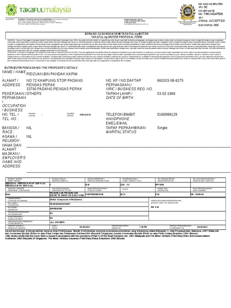 Cover Note Bc6024c | PDF