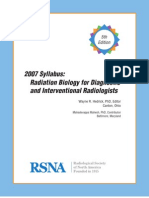 RSNA Syllabus Radiation Biology 2007