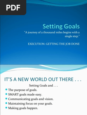 Setting Goals