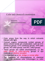 4-Color and Chemical Constitution-Classification of Dyes