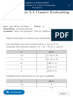 1.09 - Lesson 3.1 Learn Evaluating Functions