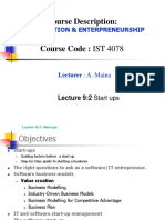 Lecture 9-2 Start Ups