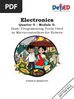 Grade 10 - STE - Electronics - Robotics - Q4 - Module 5 - Wks5-6 - ADM