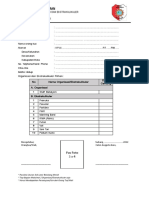 Formulir Pendaftaran Organisasi Dan Ekstrakulikuler